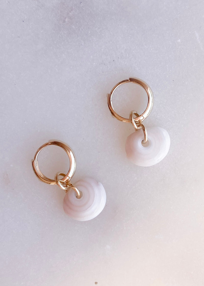 14k Puka Charm Earrings