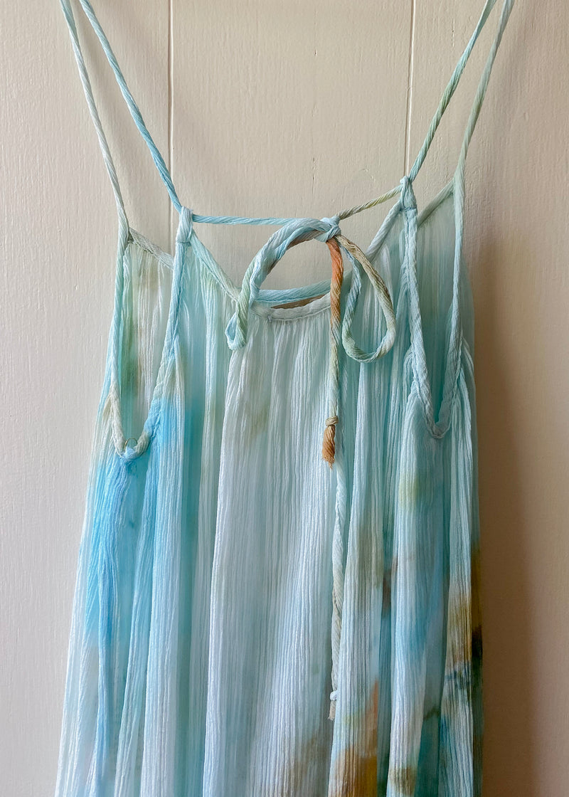 Crinkle Chiffon Dress: Tropical