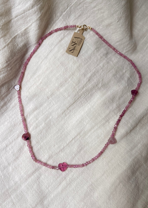 Pink Heart Station - Pink Tourmaline
