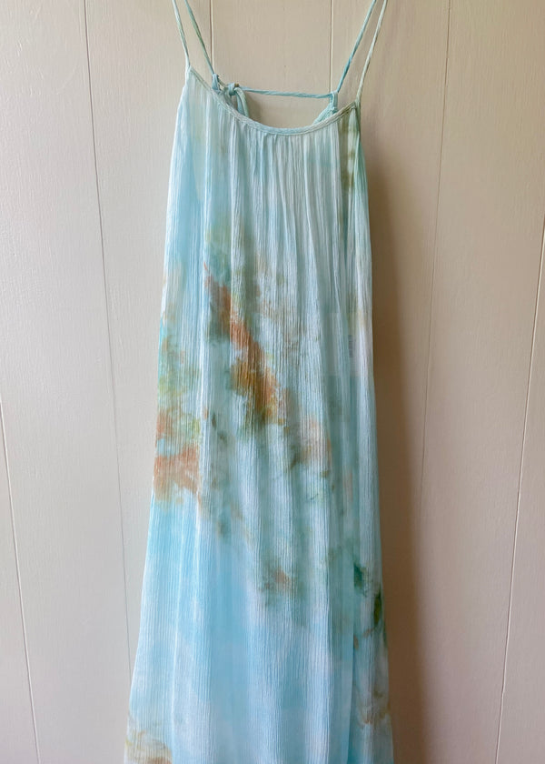 Crinkle Chiffon Dress: Tropical