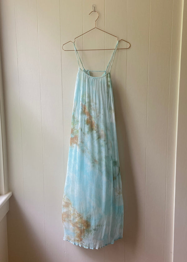 Crinkle Chiffon Dress: Tropical