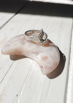 Whale Tail Ring - Silver
