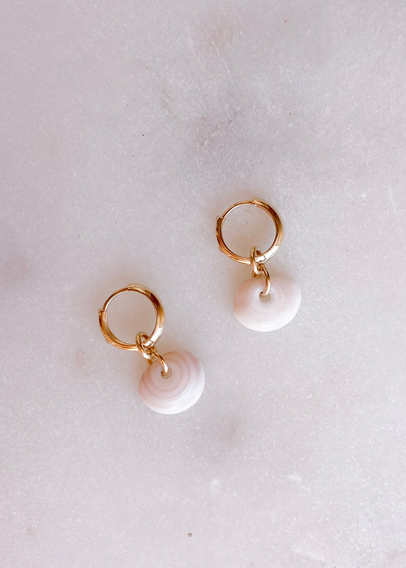 14k Puka Charm Earrings