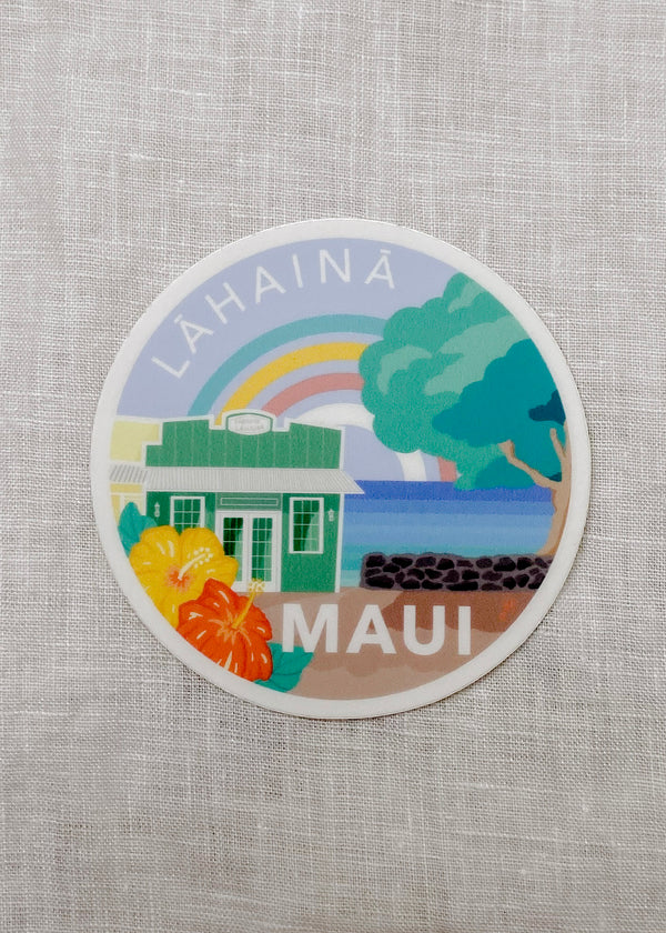 Lahaina Town Sticker