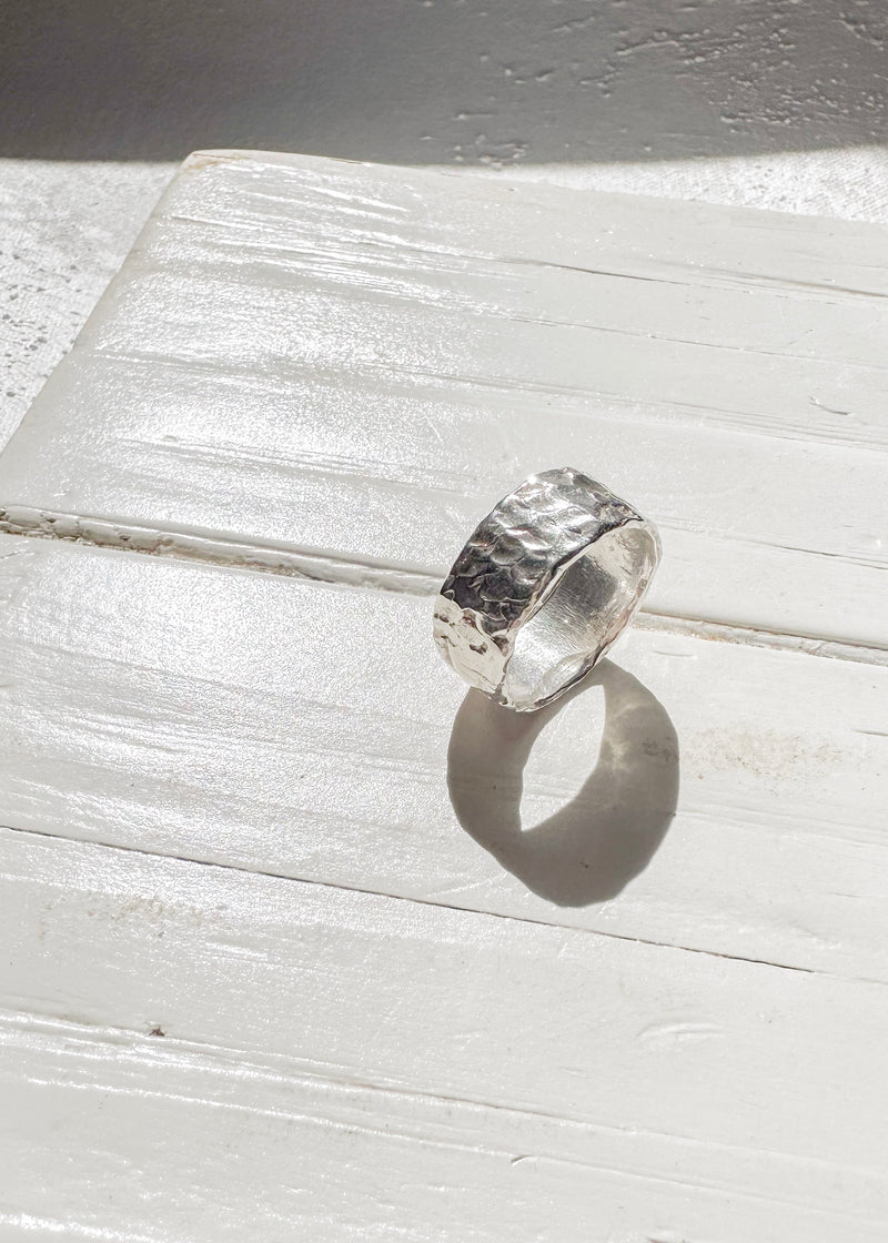 Fish Scale Ring - Silver