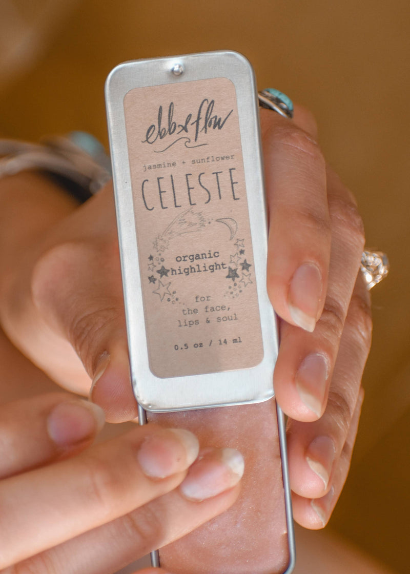 Celeste - Rose Gold Makeup Highlighter/Luminizer