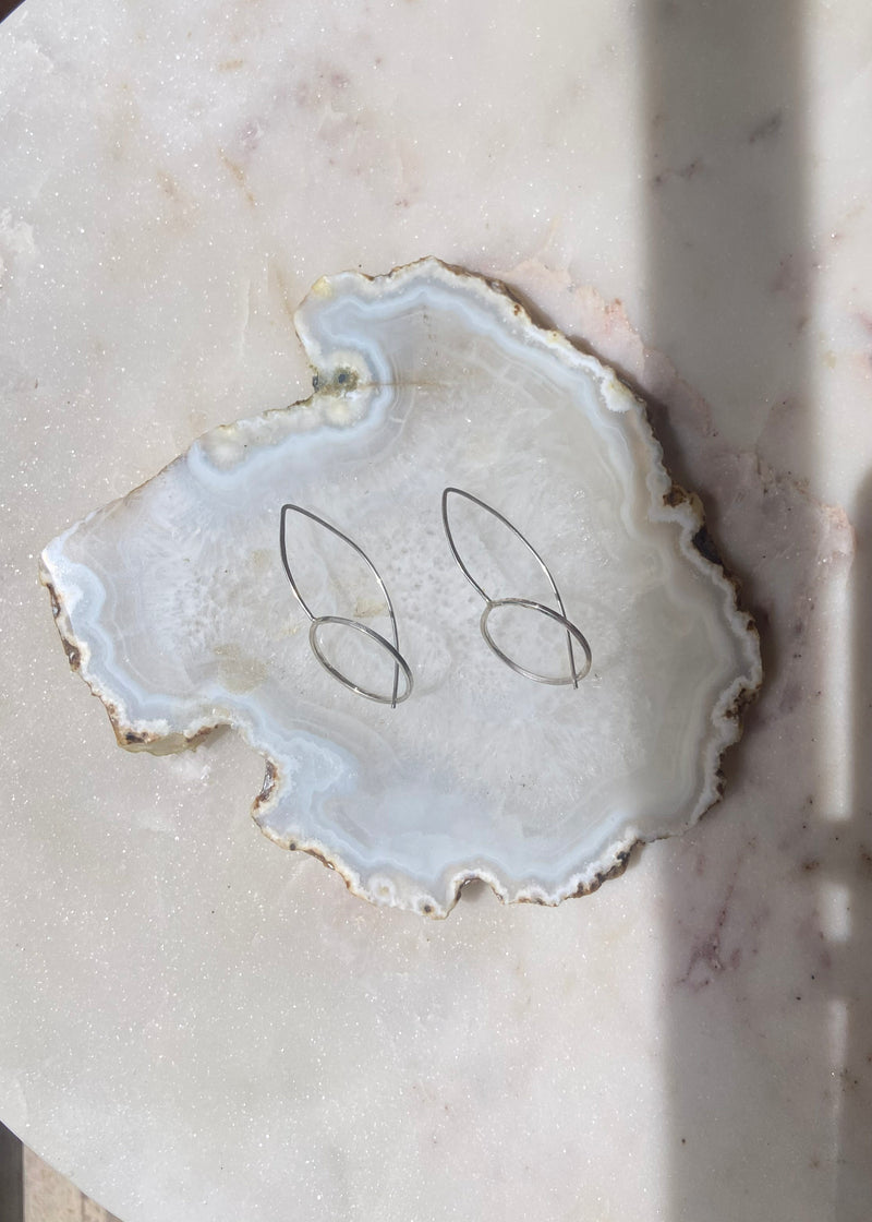 Circle Silver Earrings