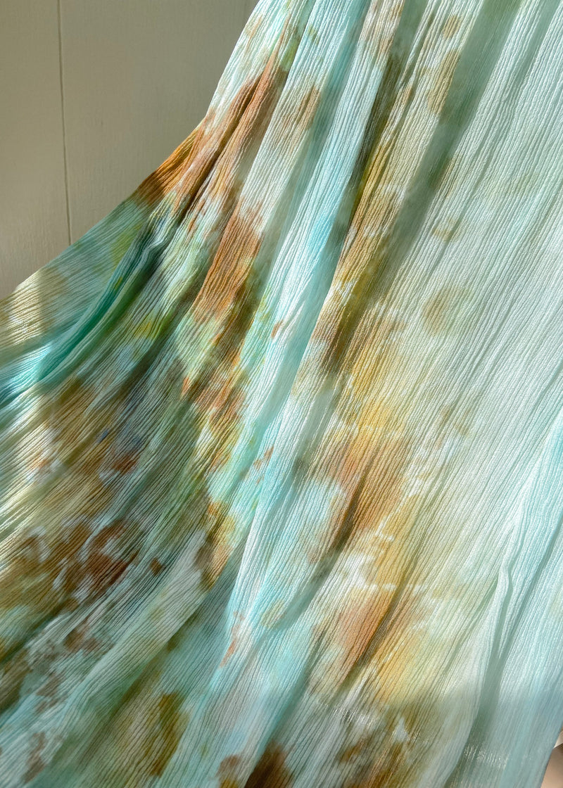 Crinkle Chiffon Dress: Tropical