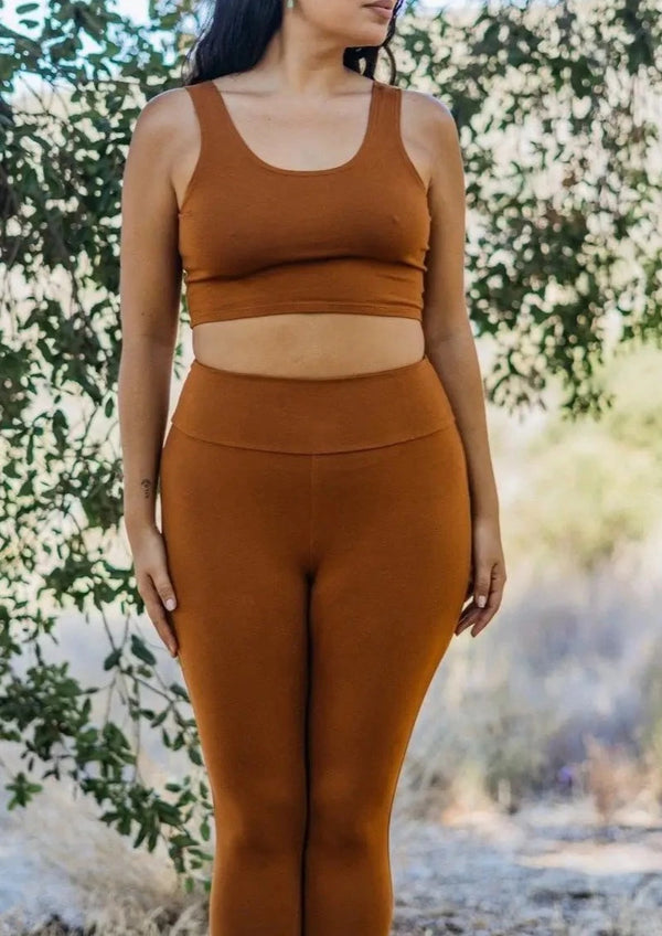 Organic Rhea Leggings in Sienna