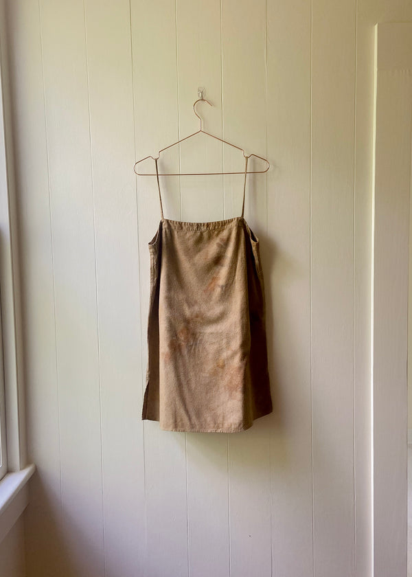 Noil Mini Dress: Coffee