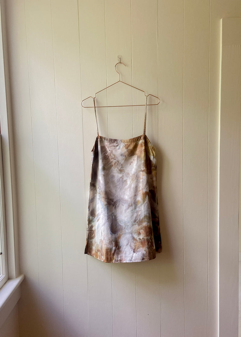 Noil Mini Dress: Smokey quartz