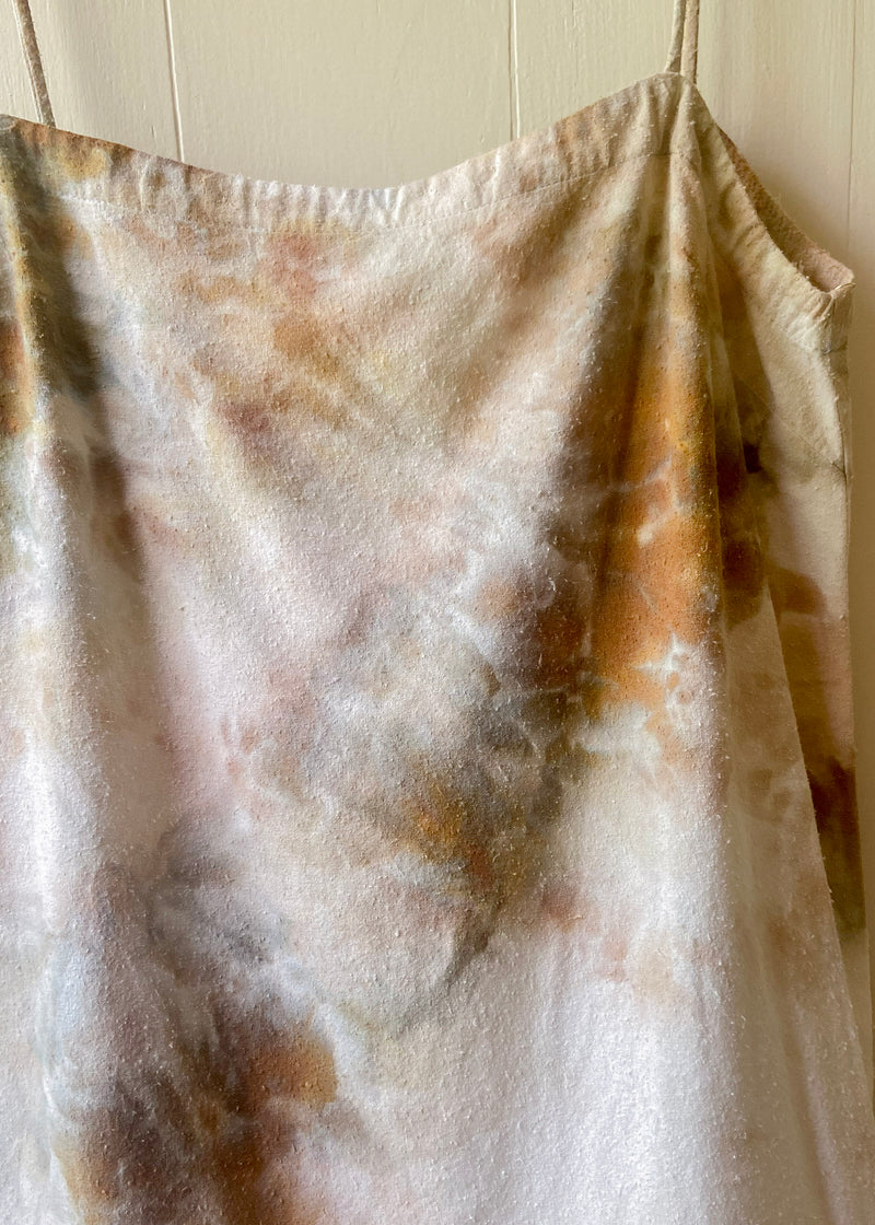 Noil Mini Dress: Smokey quartz