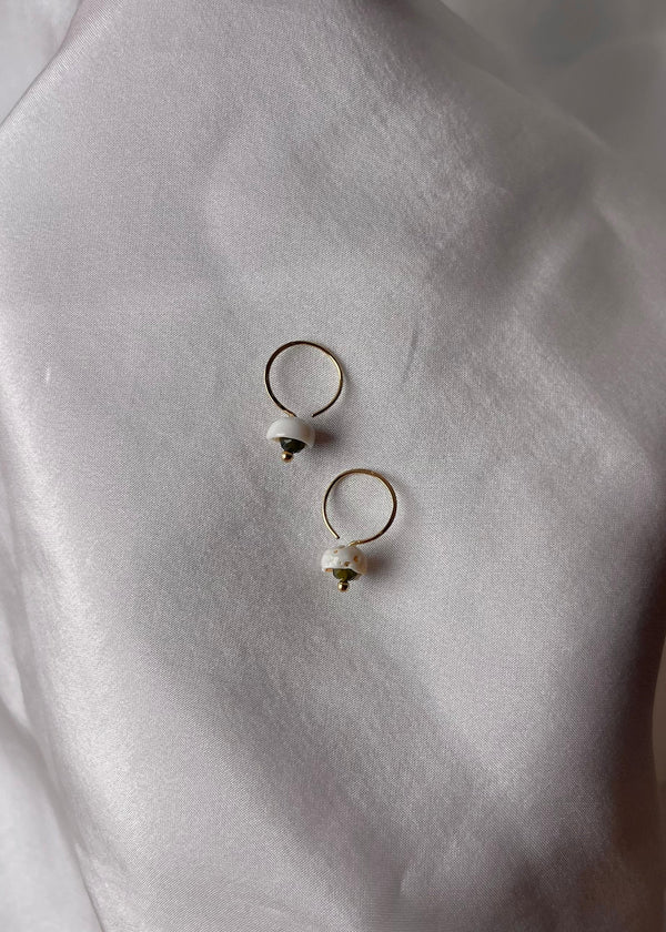 Puka and Peridot Earrings