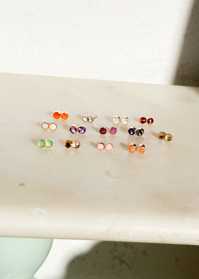 4mm Gemstone Studs