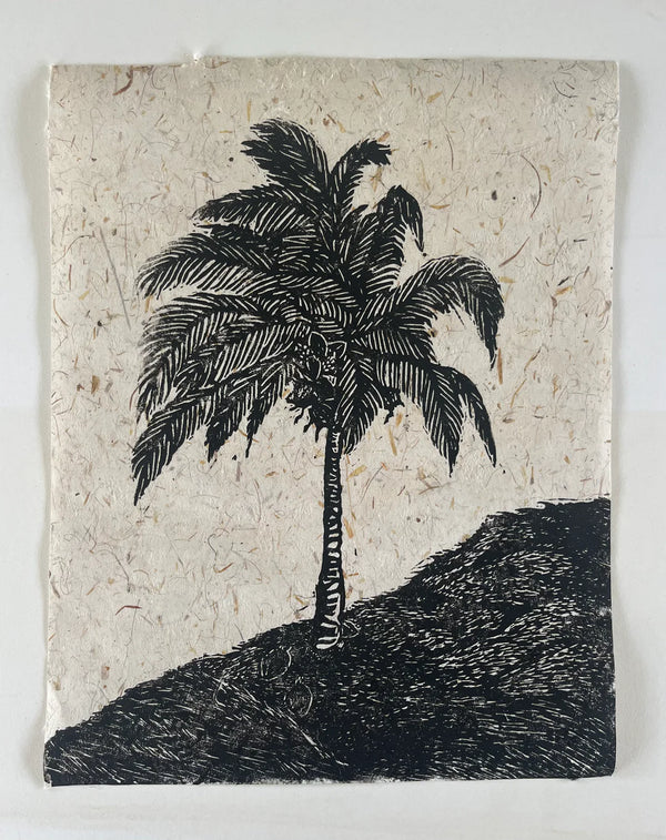 14"x17" "Coco on the Cliff" Framed