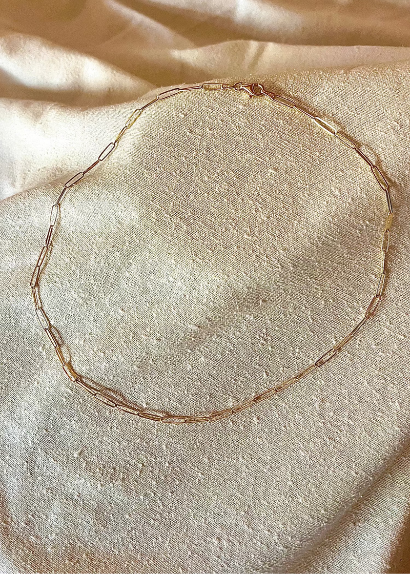 14k Large Link Paperclip Chain