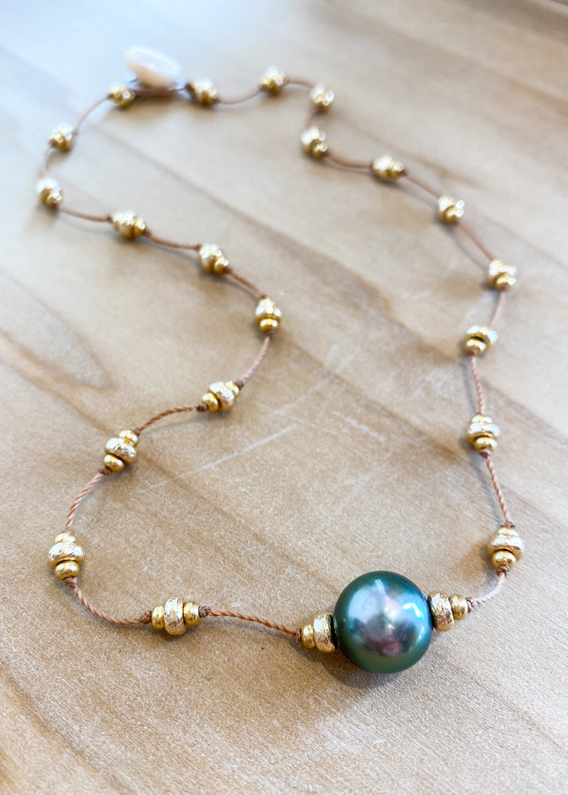 Tahitian Lone Pearl Necklace