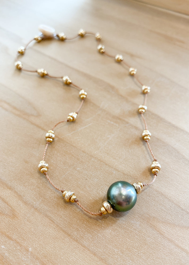 Tahitian Lone Pearl Necklace