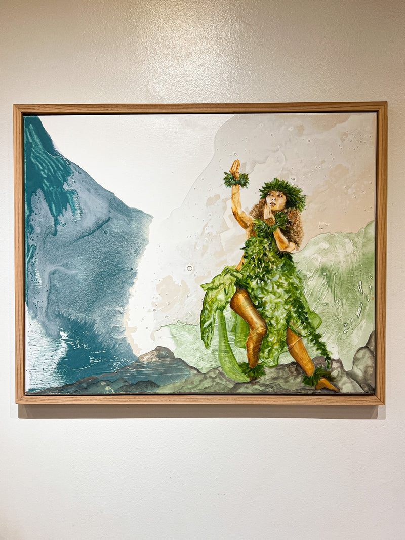 "Hula" Original Framed