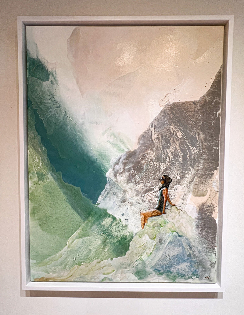 "Mauka Diver" Original Framed