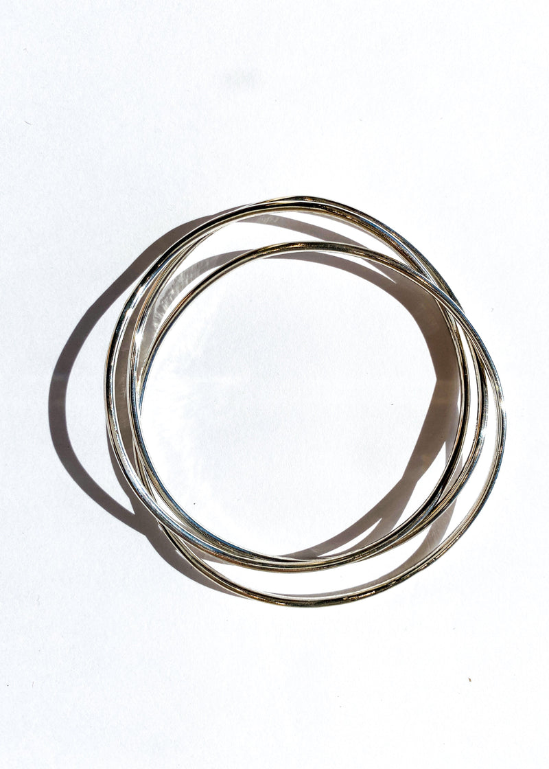 Wave Bangle Set - Plain