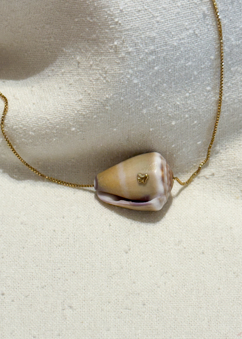 SeaSpark Necklace with Cone shell