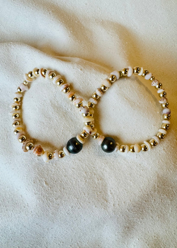 Millie Pico Hilo Puka Shell Bracelet