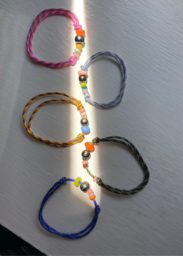Kai Bracelet // Pearl on Paracord