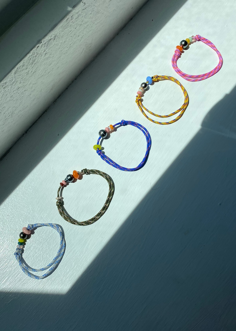 Kai Bracelet // Pearl on Paracord