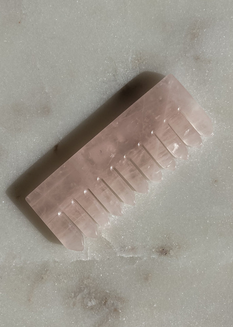 Rose Quartz Comb