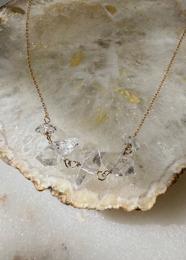 Five Herkimer Necklace