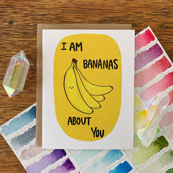 Bananas about you Greeting Card