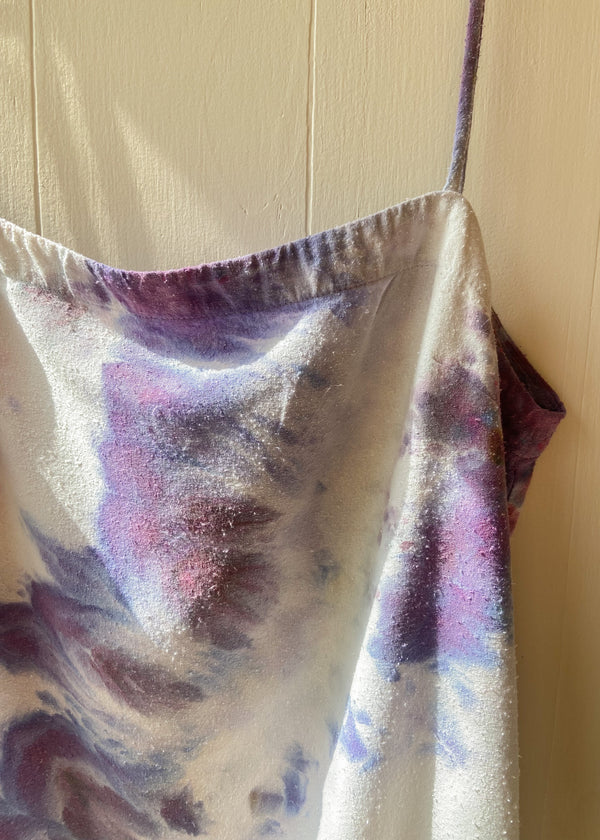 Noil Mini Dress: Lavender