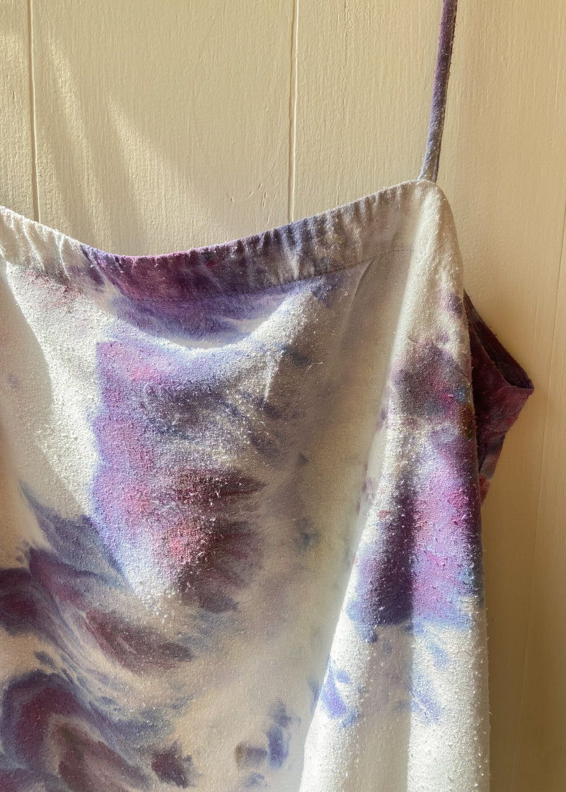Noil Mini Dress: Lavender