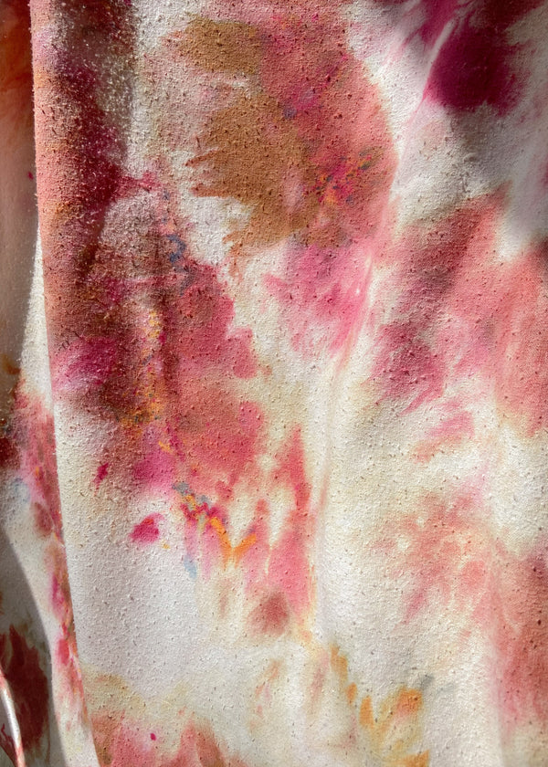 Noil Mini Dress: Coral Pink
