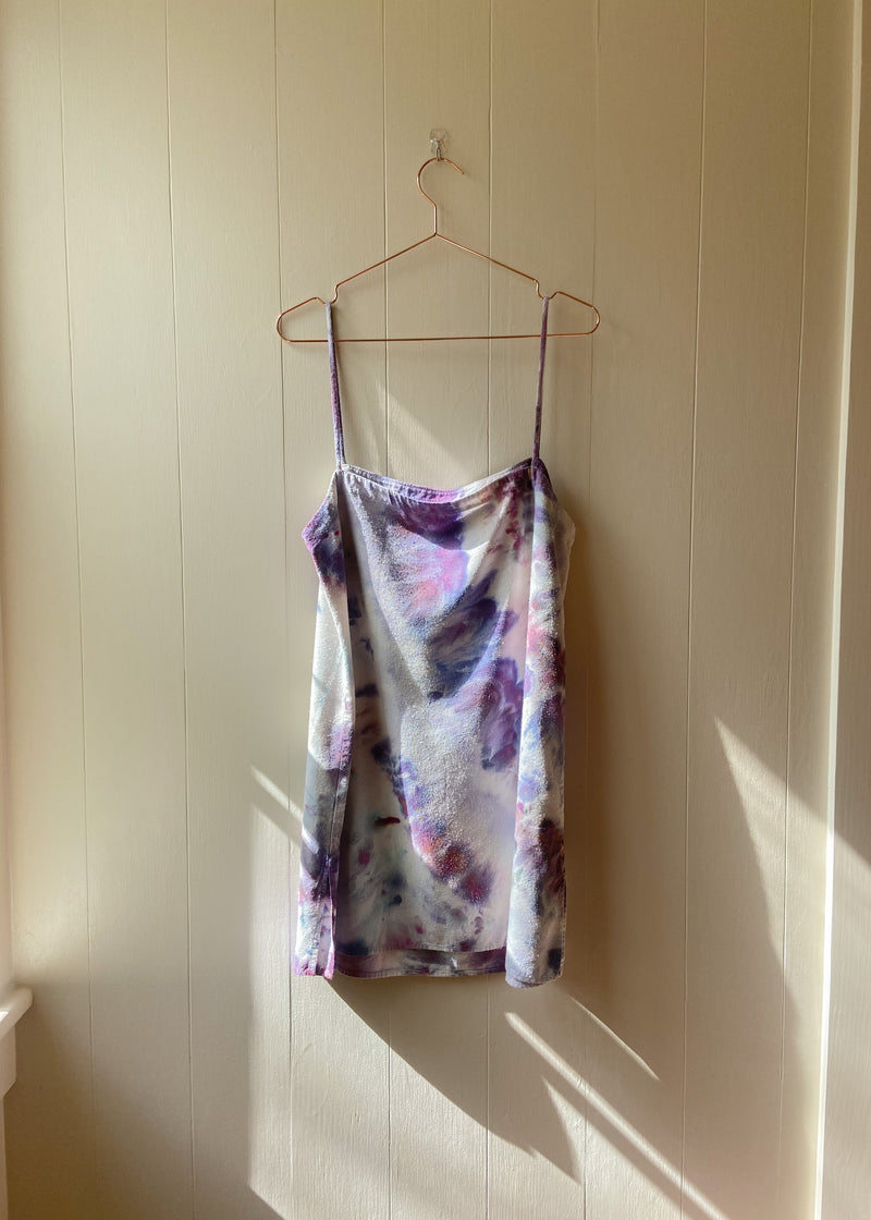 Noil Mini Dress: Lavender