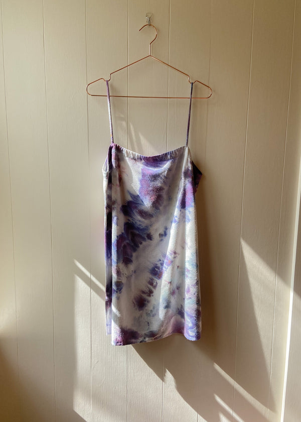 Noil Mini Dress: Lavender