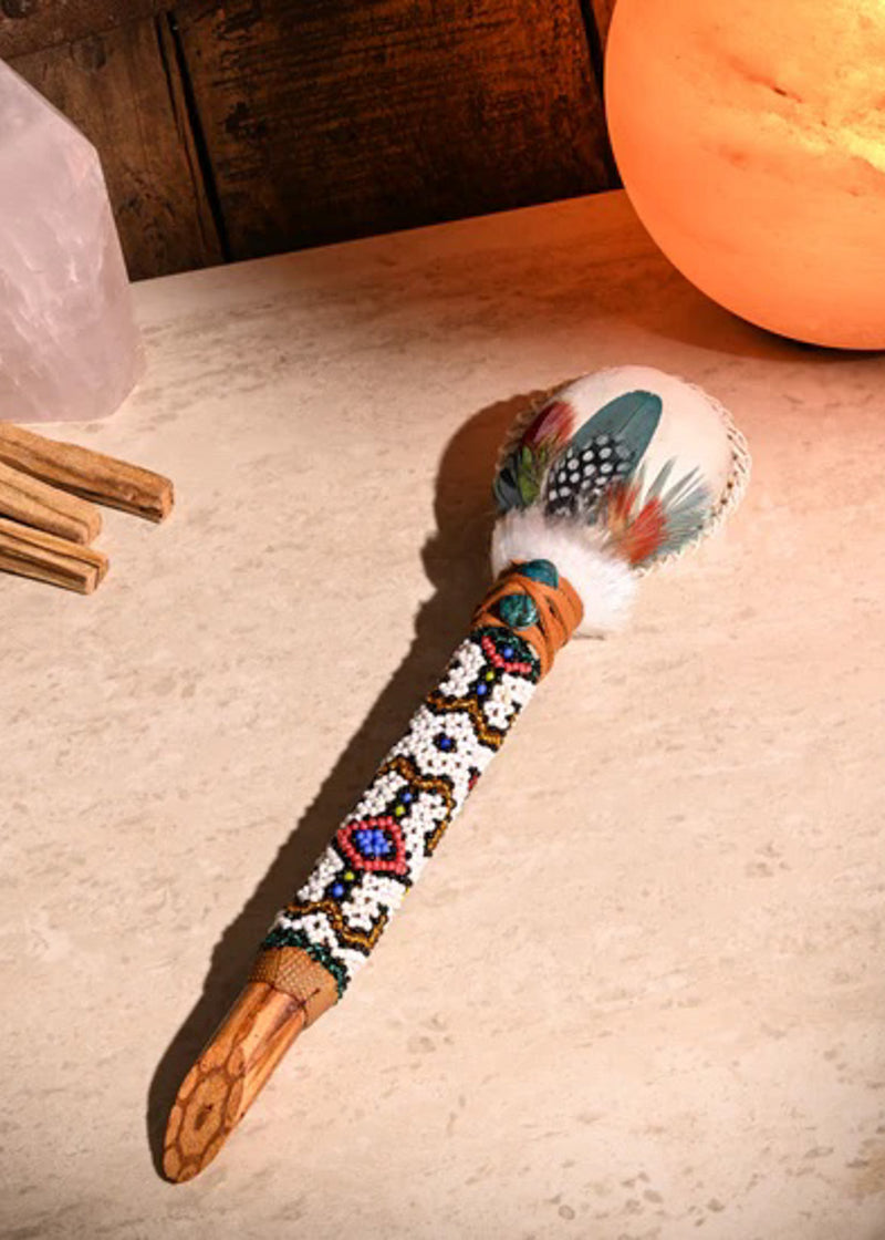 Ayahuasca Vine Beaded Rattle
