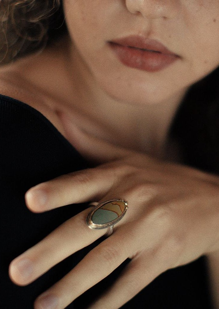 Picture Jasper Ring