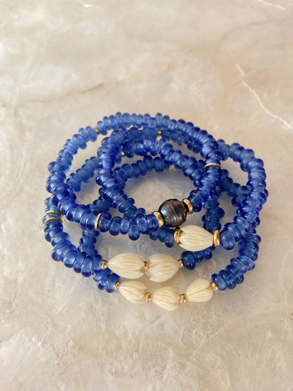 Millie Pico Bracelet - Dark Blue (translucent)