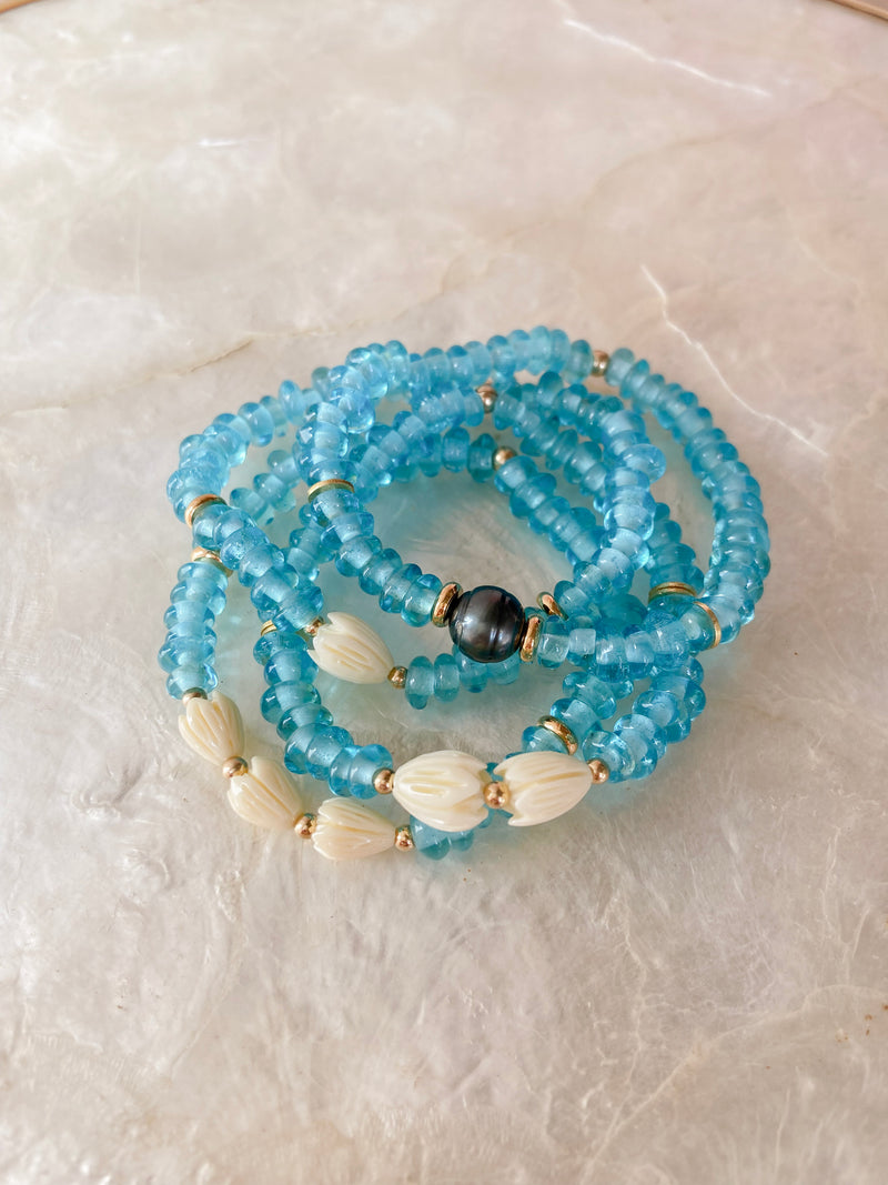 Millie Pico Bracelet - Light Blue (translucent)
