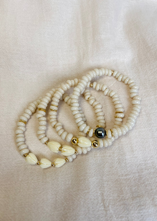 Millie Pico Bracelet - Cream