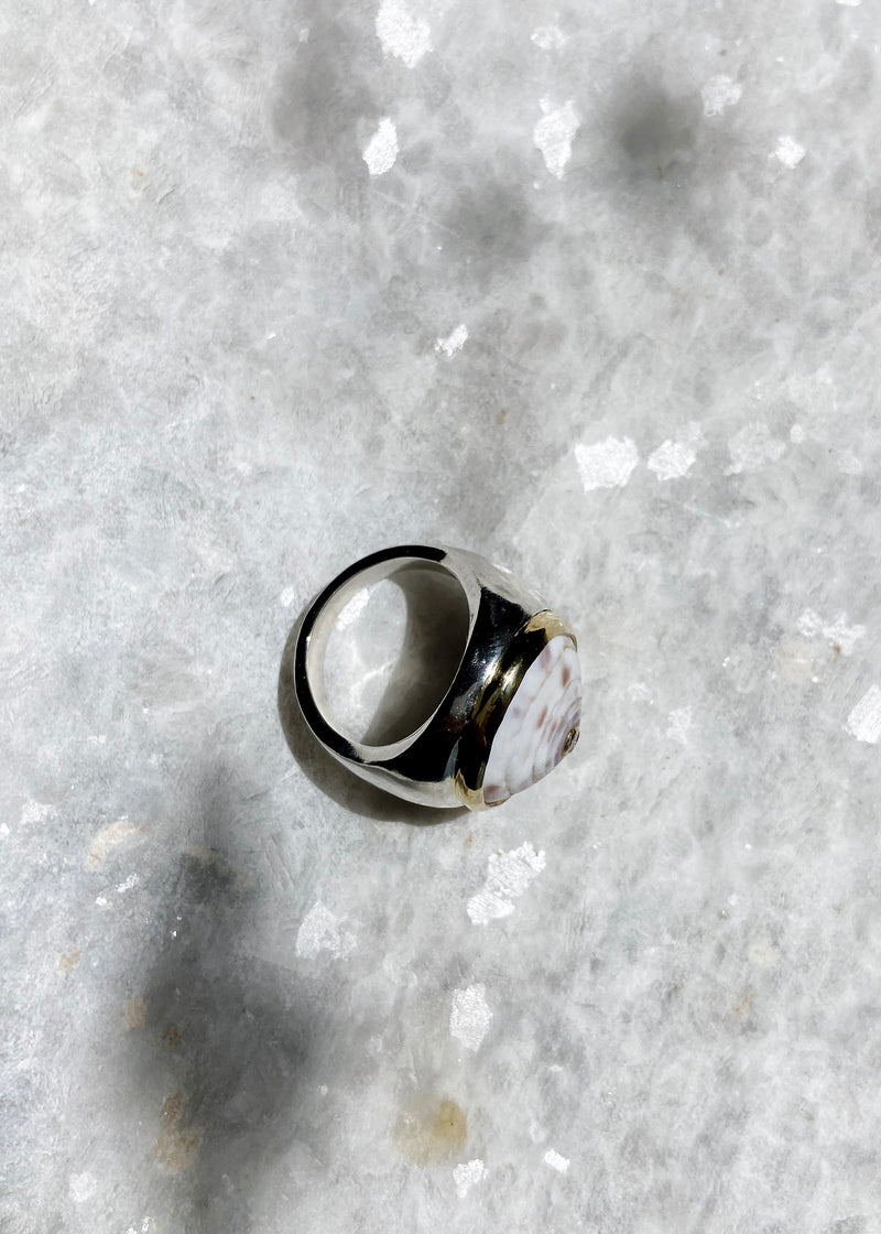 Puka Ring w/ Diamond - Size 7
