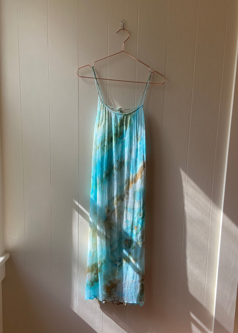 Crinkle Chiffon Dress: Tropical