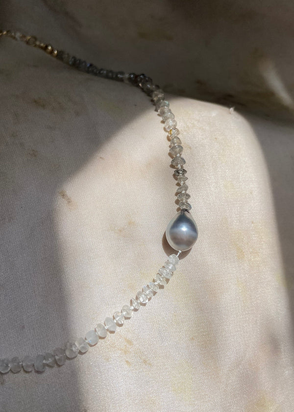 Lago - Rainbow Moonstone x Labradorite