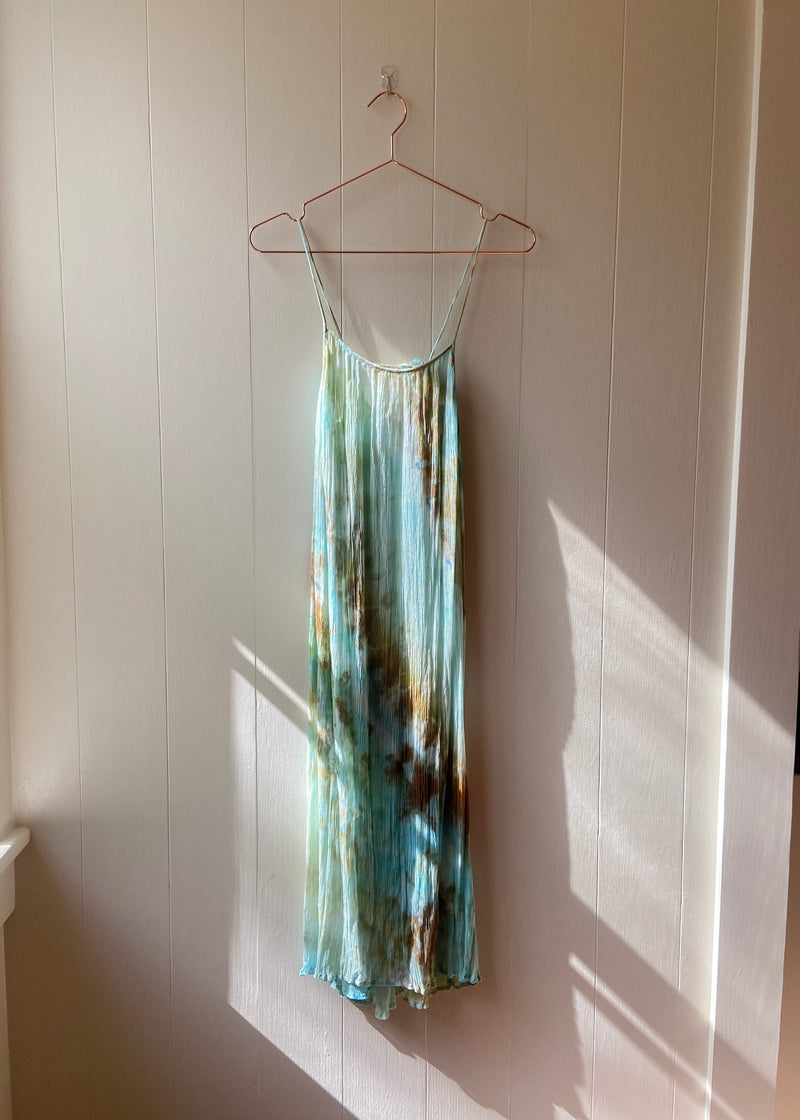 Crinkle Chiffon Dress: Tropical