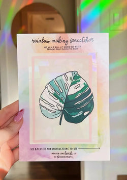Monstera Suncatcher Window Decal