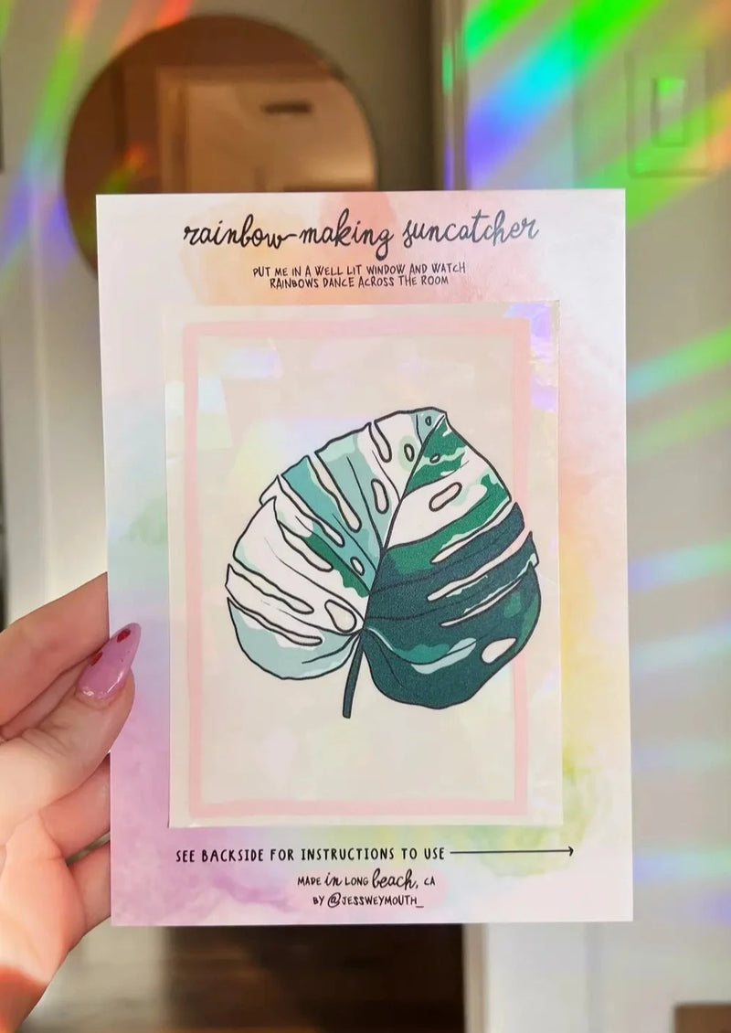 Monstera Suncatcher Window Decal