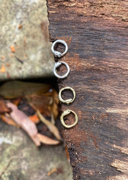 Ouroboros Studs - Silver