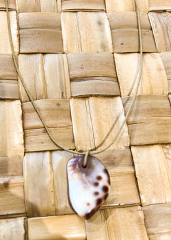 Floating Spotted Sea Shell Necklace